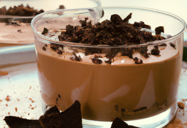 Mousse au chocolat crunchy