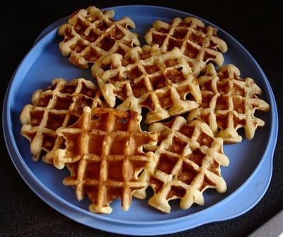 Gaufres de pommes de terre sucrée