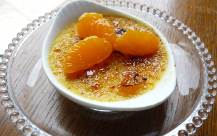 Crême brulée carottes et fruits secs