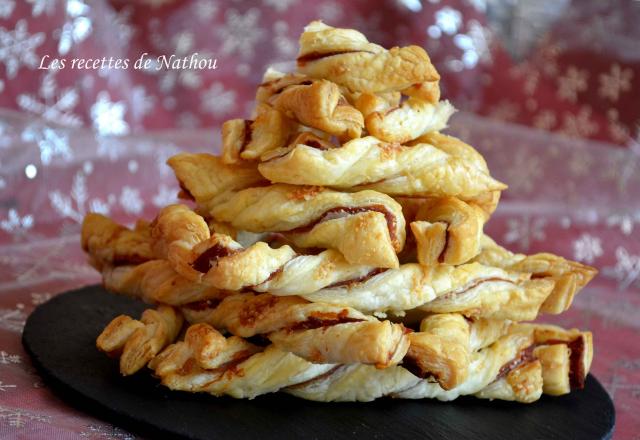 Torsades feuilletées au jambon et parmesan