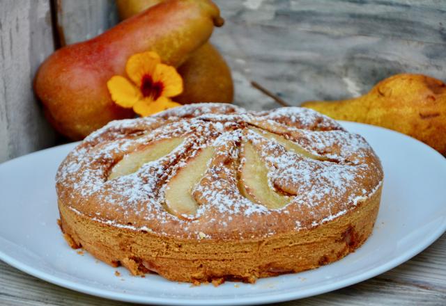 Gâteau aux poires fondantes