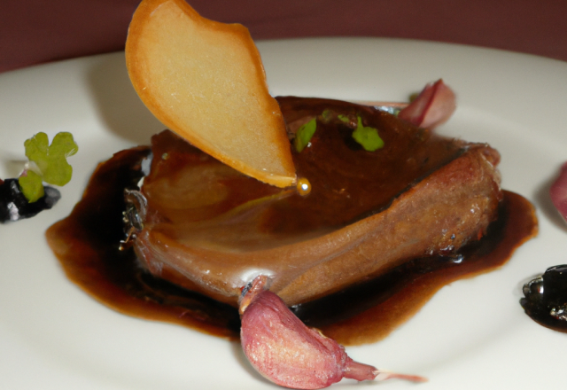 Selle de chevreuil au foie gras