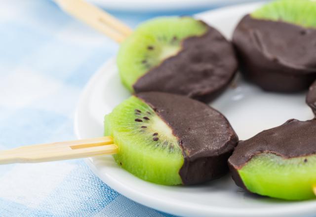 Sucettes de Kiwi de l'Adour au chocolat