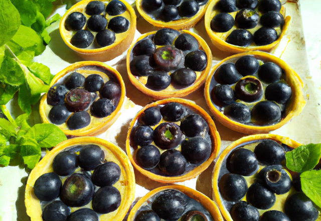 Tartelettes aux myrtilles