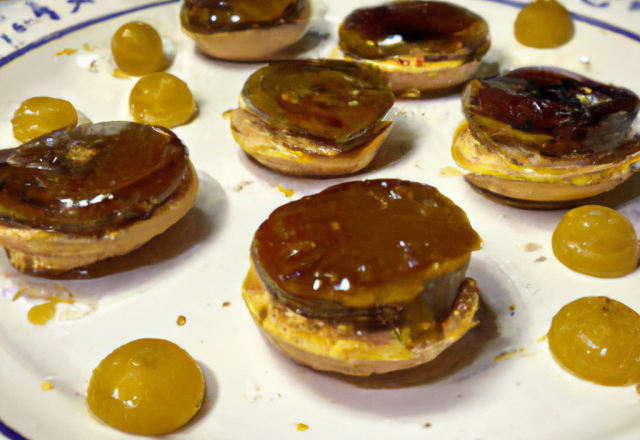 Bouchées de Princesse Amandine au foie gras