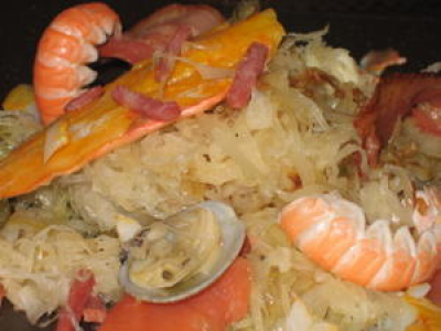 Choucroute de fruits de mer et algues