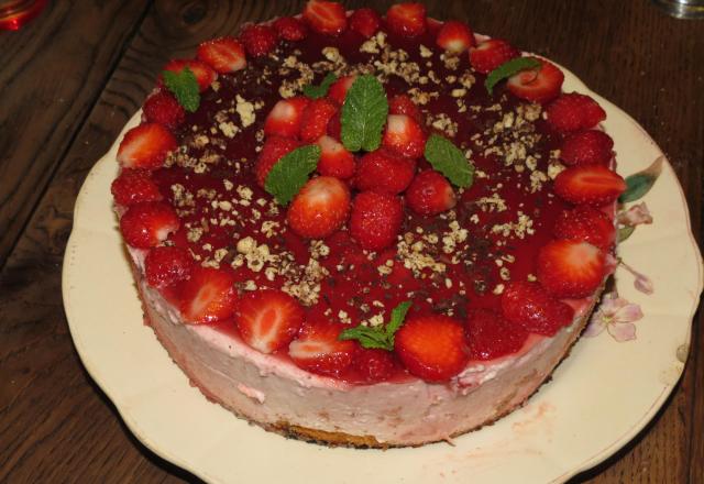 Le bavarois aux fraises