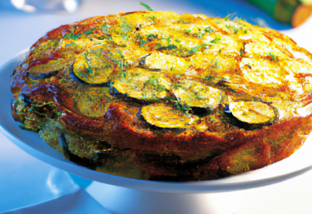 Cake courgettes et pommes de terre