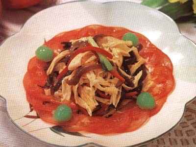 Feuilles de Tofu aux champignons noirs