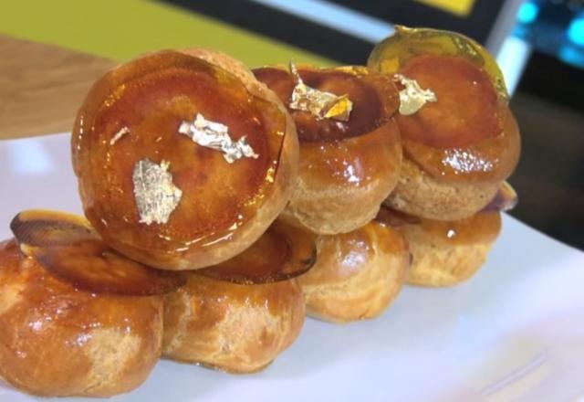 Choux garnis au caramel