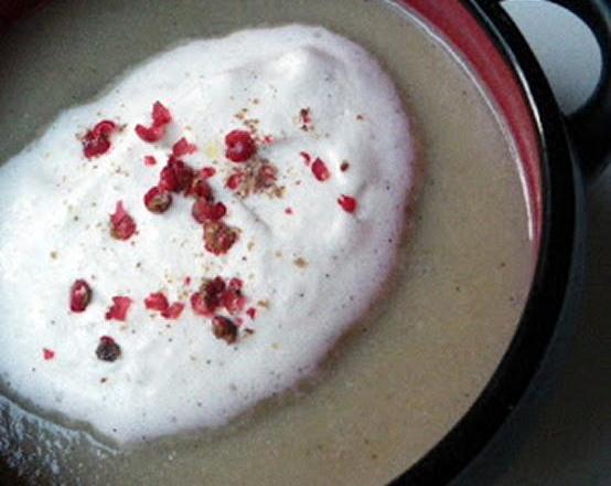 Velouté de topinambours à la vanille