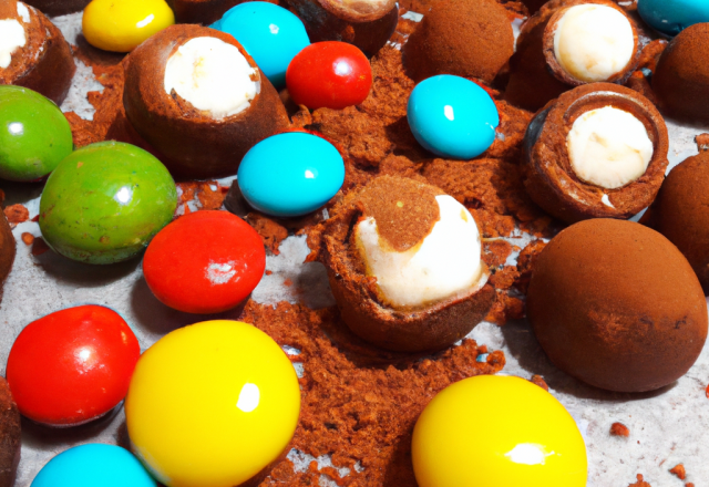 Truffes aux m&m's