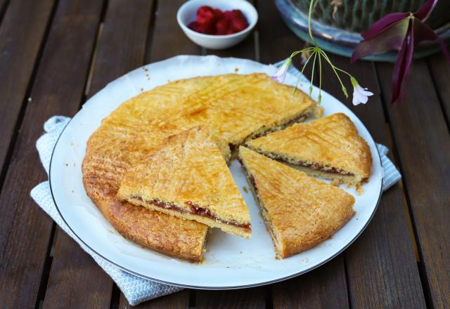 Gâteau breton à la framboise