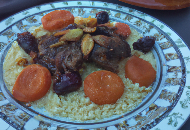 Tagine d'agneau aux fruits secs