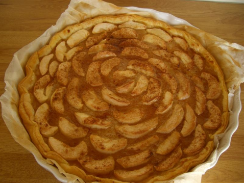 Tarte aux pommes facile parfumée à la banane