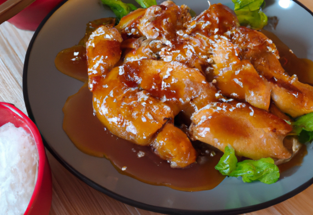 Poulet à la sauce glacée Teriyaki