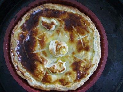 La tourte aux champignons