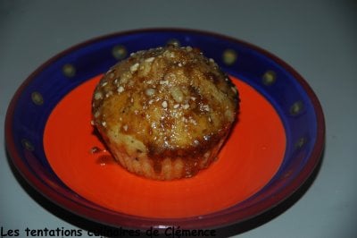 Muffins au coffee curd, amandes, fève tonka