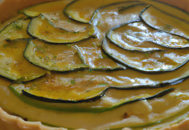 Tarte legere aux courgettes