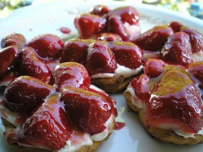 Mignardises aux fraises