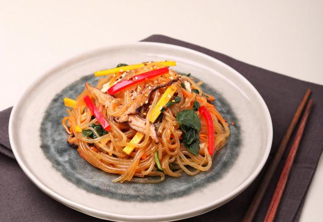 Japchae - Vermicelles sautés à la viande et aux légumes