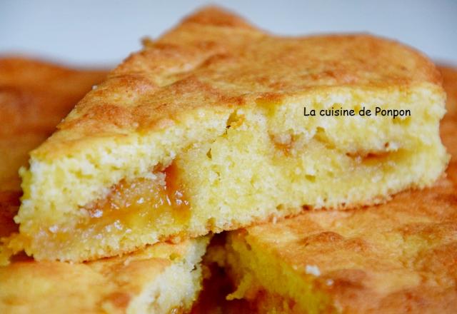 Gâteau moelleux à la confiture de mirabelle