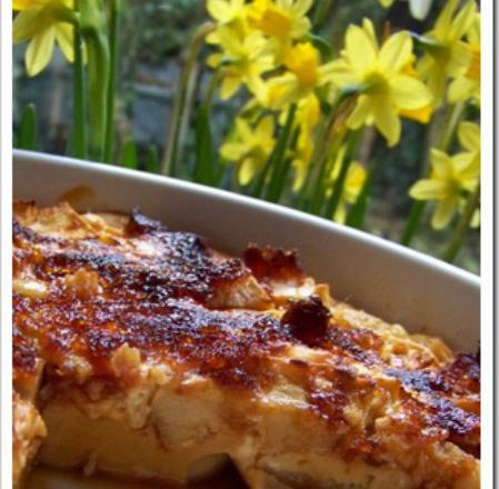 Flan aux pommes caramélisé