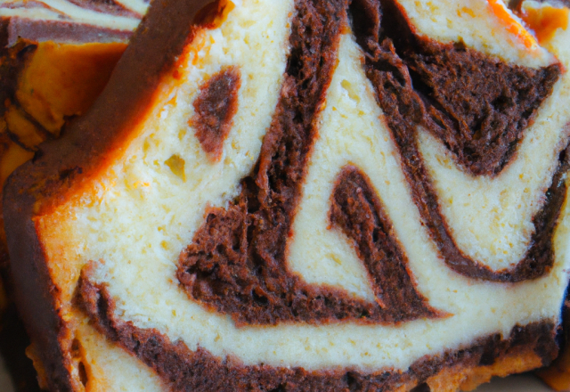 Gâteau marbré au chocolat