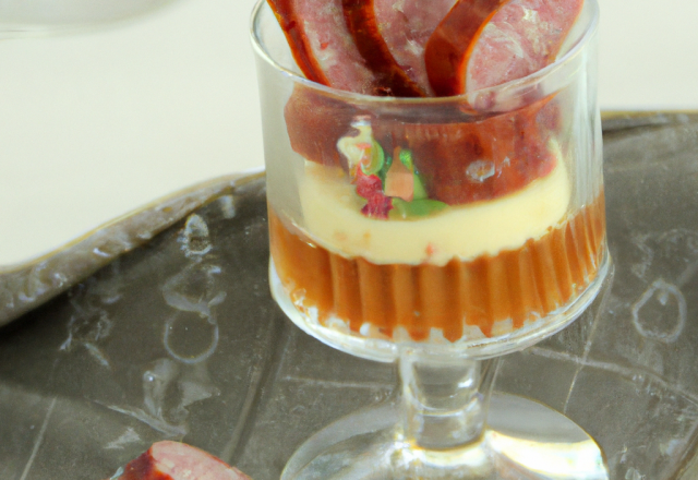 Verrine d'andouille