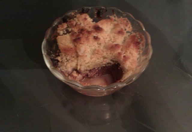 Crumble poire Nutella