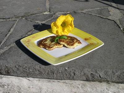 Blinis à la courgette et féta