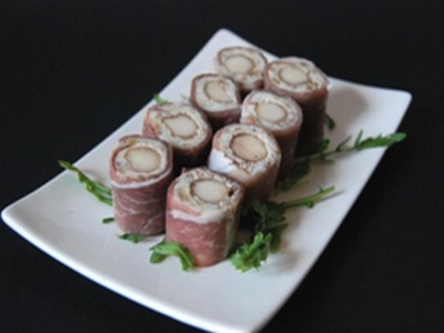 Maki jambon cru roquefort fruits secs poire