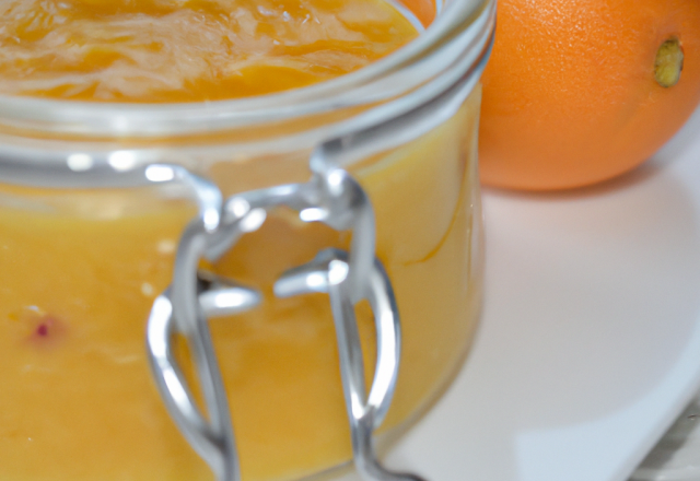 Sauce de confiture de lait à l'orange