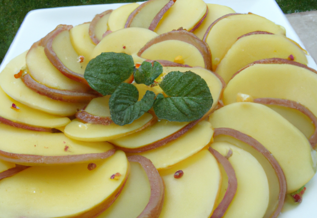 Carpaccio de pommes de terre à l'italienne