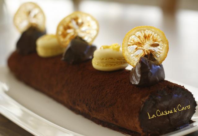 Bûche crémeuse choco-citron