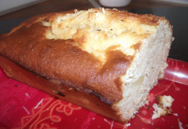 Gateau léger ananas, coco et bananes rapide