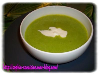 Soupe aux petits pois maison