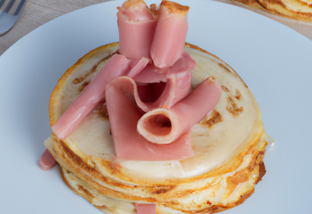 Blinis au jambon facile