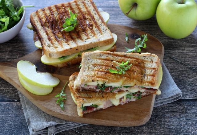 Croque monsieur aux Pommes du Limousin AOP, tomme, speck et roquette