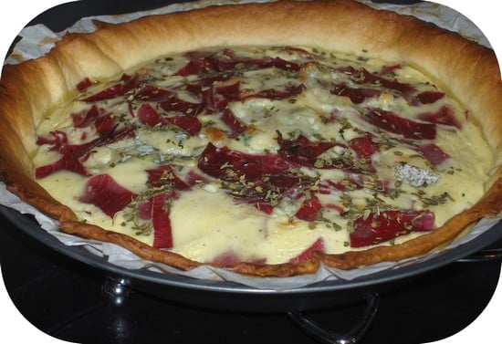 Tarte viande des grisons & fourme d'Ambert