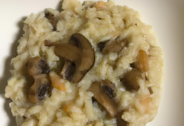 Risotto aux champignons de paris