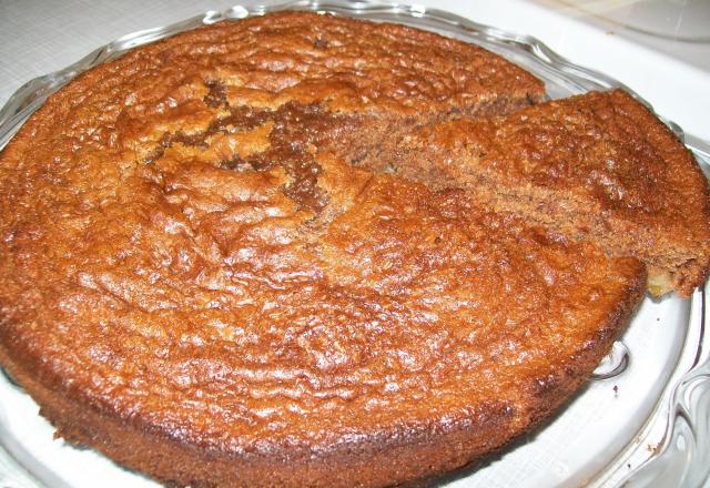 Gâteau poire-chocolat maison