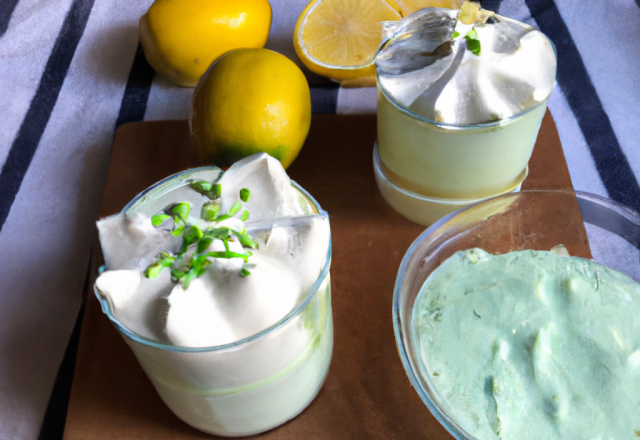 Mousse au citron vert et Cottage Cheese