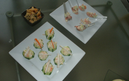 Sushi de concombre et surimi