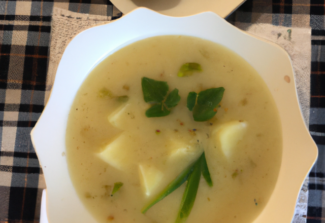 Soupe de poireaux aux pommes de terre