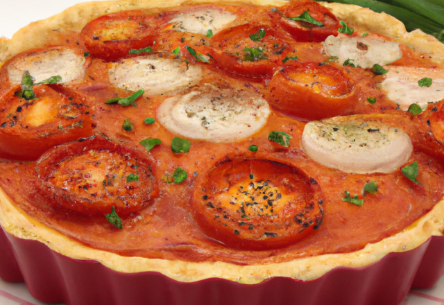 Tarte tomate oignons