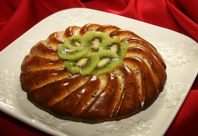 Gâteau aux framboises et au chocolat blanc