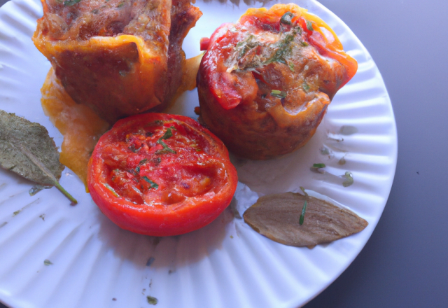 Fondant aux tomates et aux poivrons