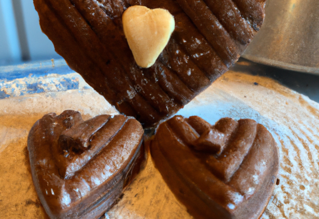 Gâteau au chocolat, ganache croquante et cœur fondant