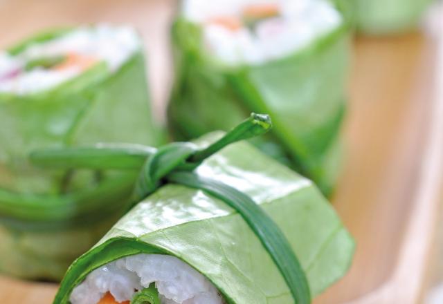 Makis de laitue aux légumes croquants